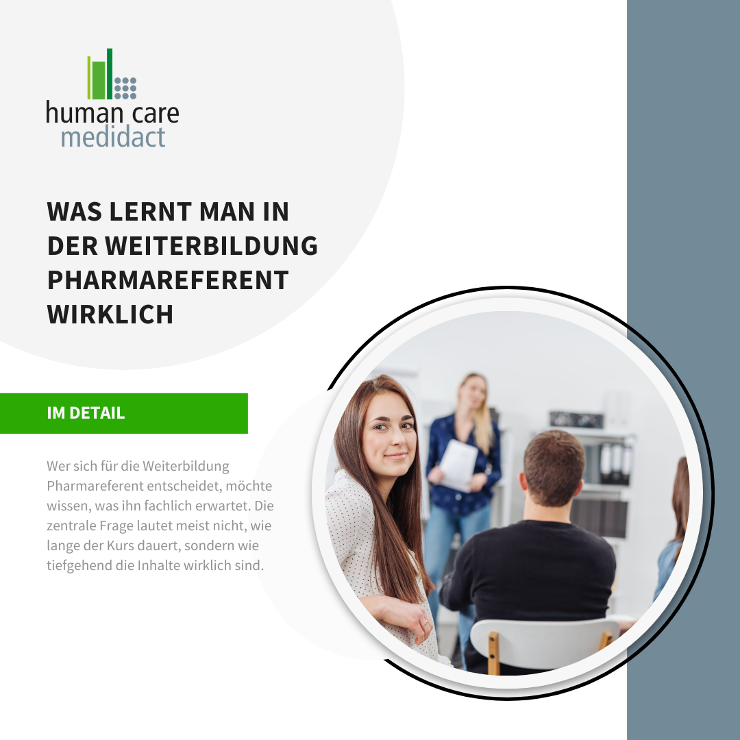 Einblicke in die Weiterbildung als Pharmareferent